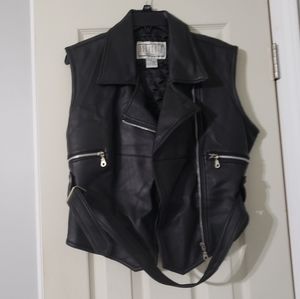 BB Dakota Vintage Faux Leather Vest Size Small